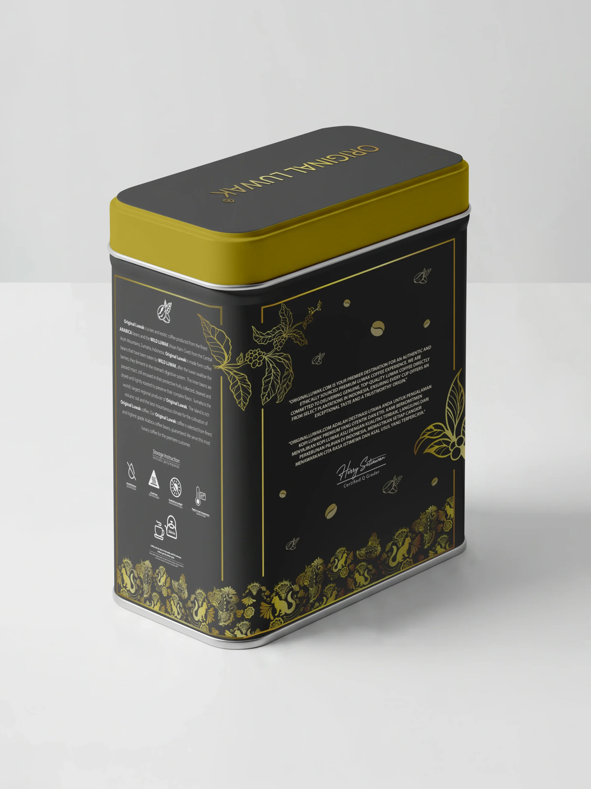 Luwak Coffee Tin 100gr - Image 3