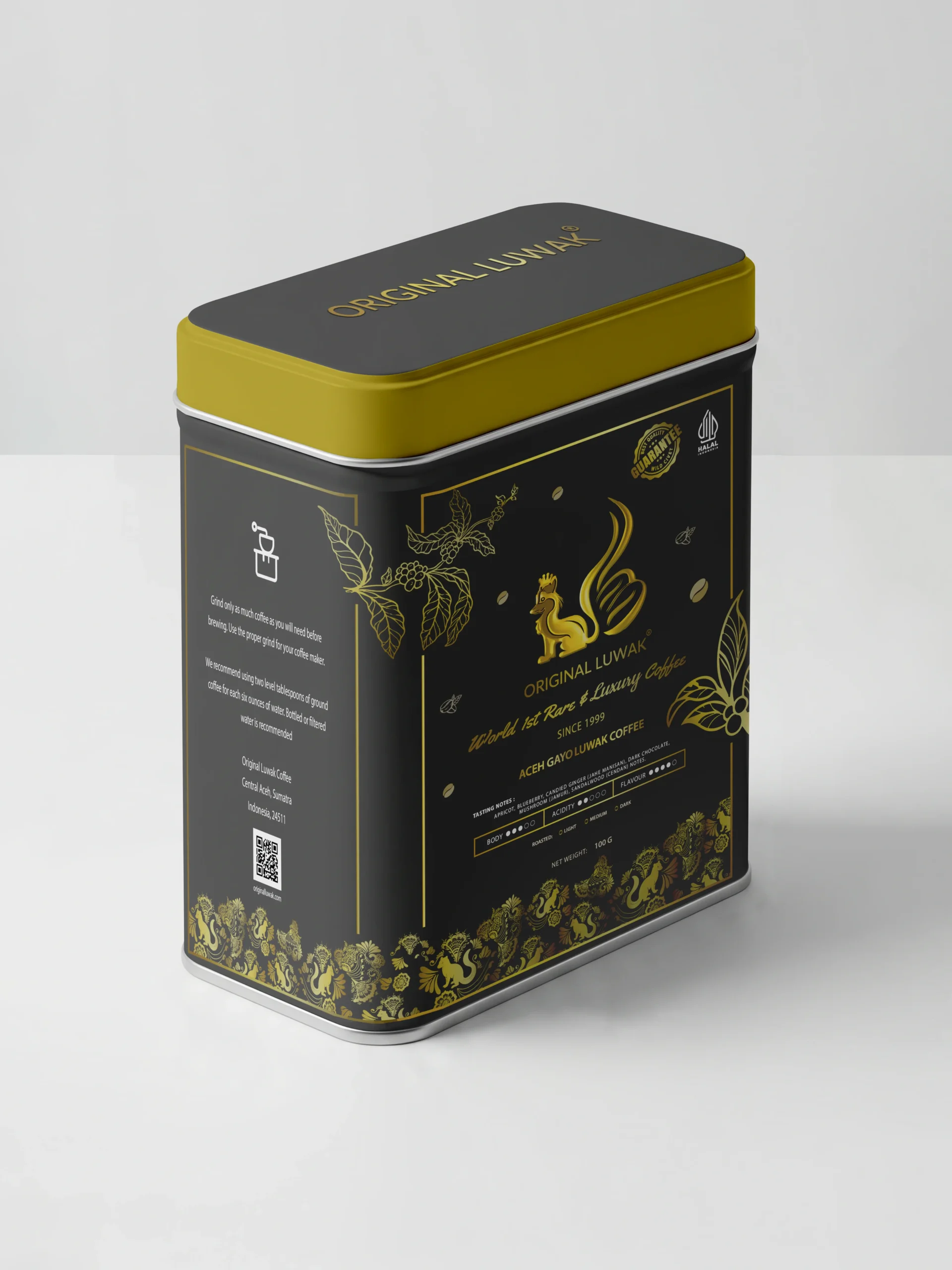 Luwak Coffee Tin 100gr - Image 2